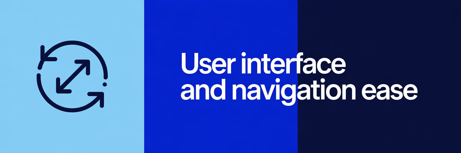 User interface and navigation ease